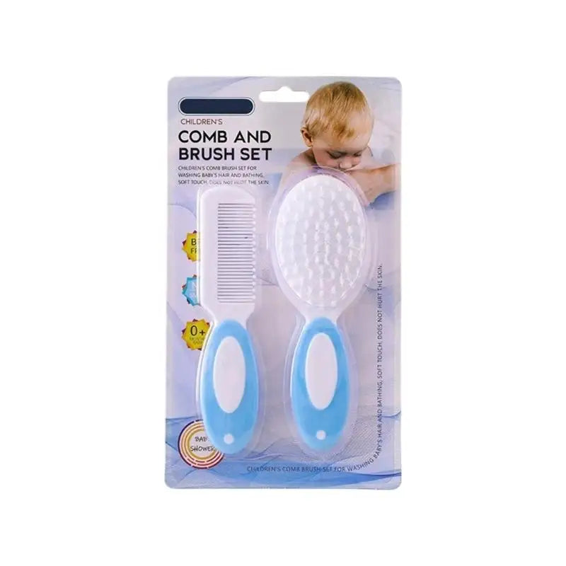 Infant Soft Hair Brush Scalp Cleansing Grooming Comb Set