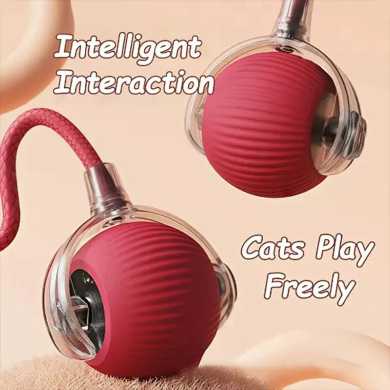 Teaser Rope Jumping Ball Self-Entertainment Toy for Pets