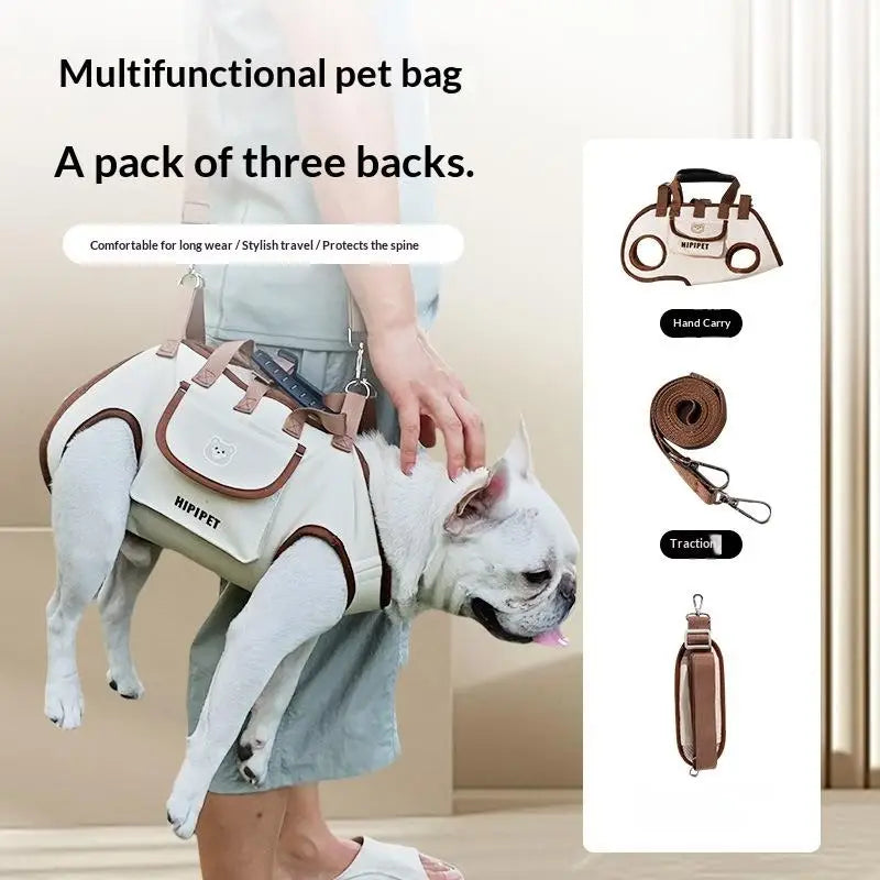 Adjustable Shoulder Handheld Pet Carrier for Hiking