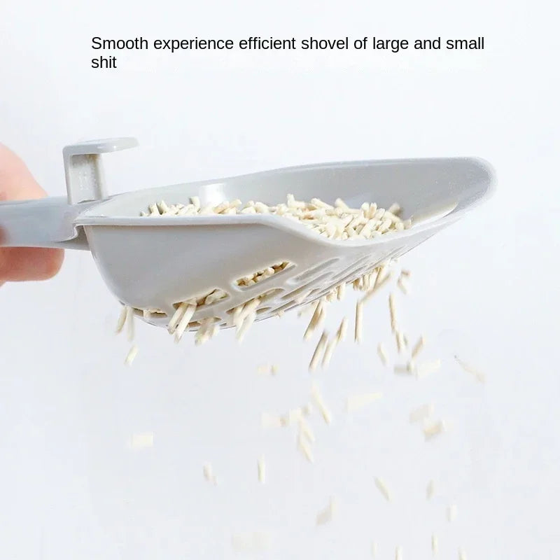 Cat Litter Scoop Plastic Shovel Base Self-Cleaning Kitten Tool