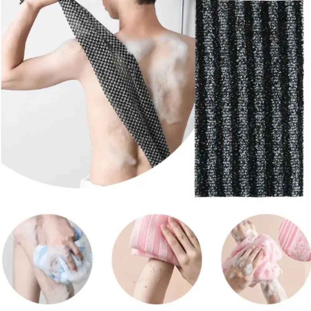 Japanese Nylon Exfoliating Bath Towel Back Scrub