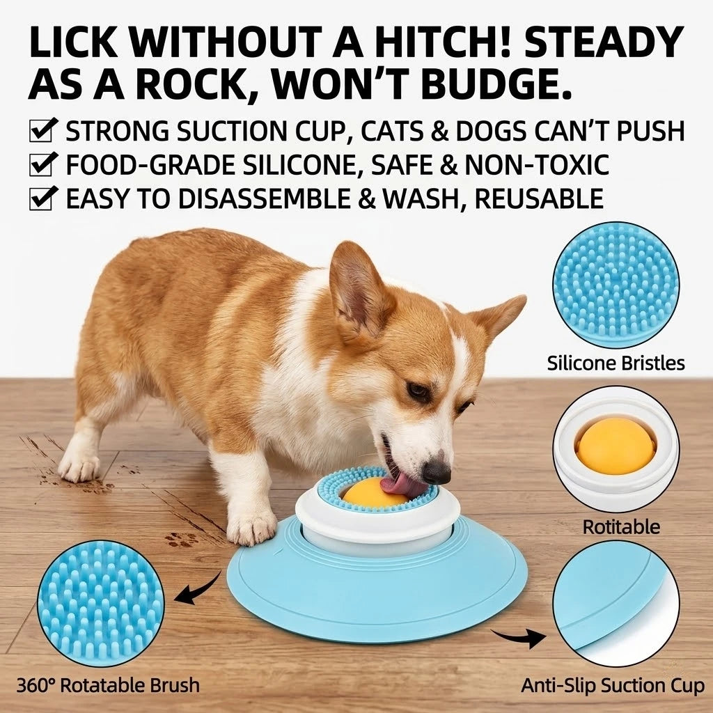 Non-Slip Lick Feeder Bowl Oral Stimulation Anxiety Relief Pets
