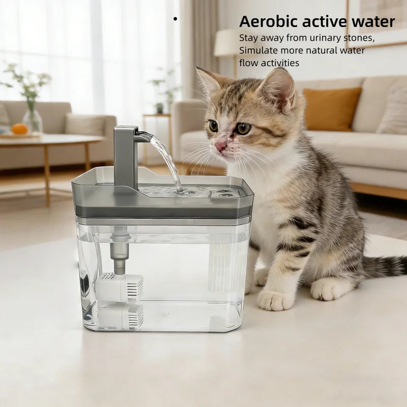 1.5L Automatic Pet Drinking Fountain | Cat Water Dispenser USA