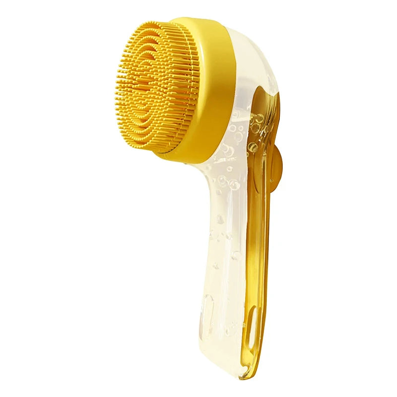 Pet Bath Brush Silicone Shampoo Dispenser for Dogs Cats