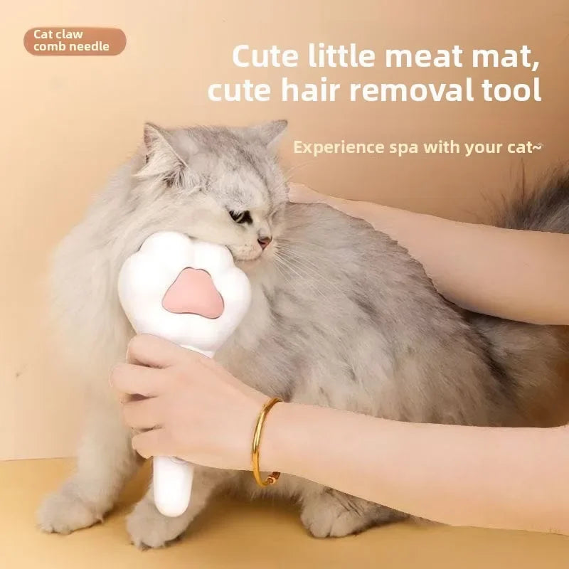 Gentle Pet Grooming Brush Cat Claw Comb Soft Touch Hair Removal