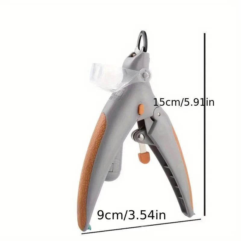 Pet Cat Dog Nail Clippers LED Light Polishing Cleaning Supplies