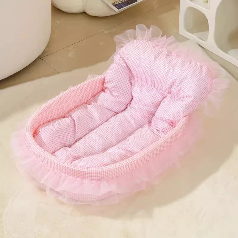 Princess Cat Litter Mat All Season Non-Sticky Pet Sofa Bed
