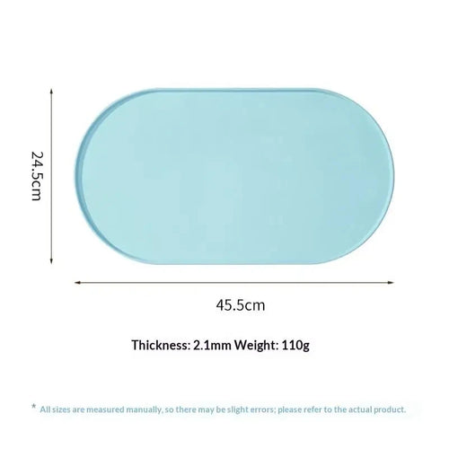1PCS Dog Feeding Mat Non Slip Waterproof Easy Clean Durable Pet Food Mat Suitable for Dog and Cat Bowls Perfect for Multi Pet