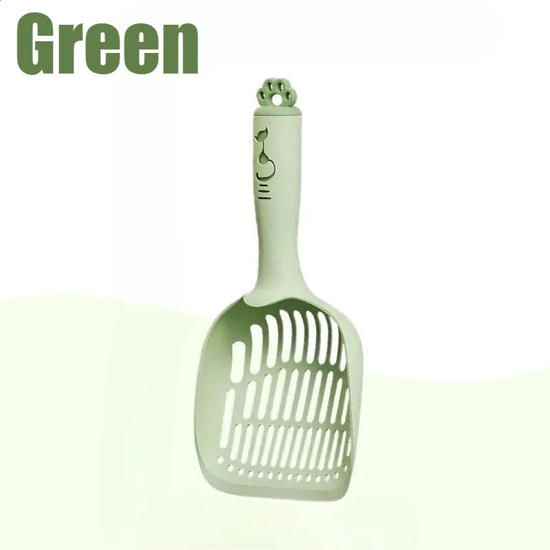Cat Litter Shovel Grid Urine Sifter Long Handle Cleaning Tool