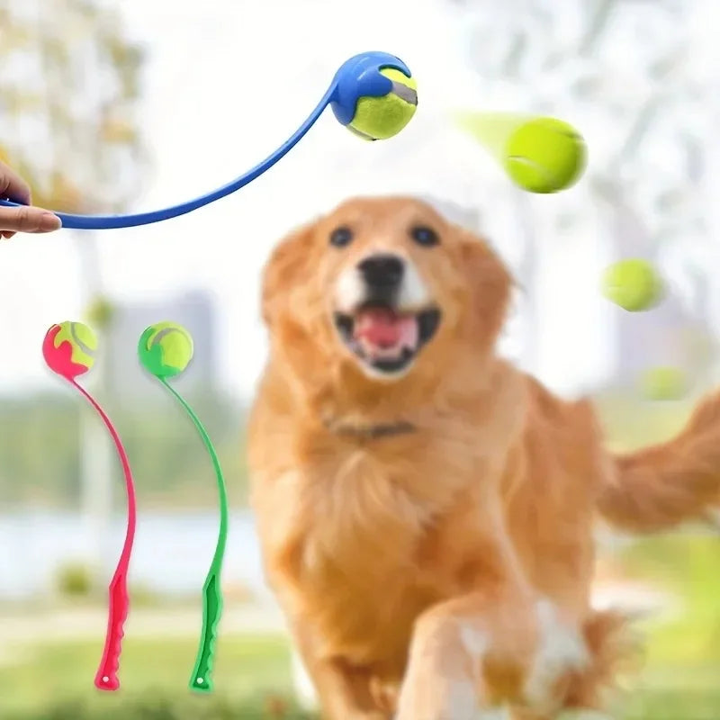 Outdoor Tennis Ball Launcher Fetch Training Set for Dogs