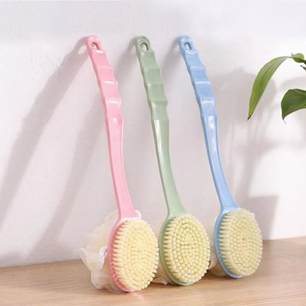 Long Handle Soft Bristle Body Bath Shower Brush