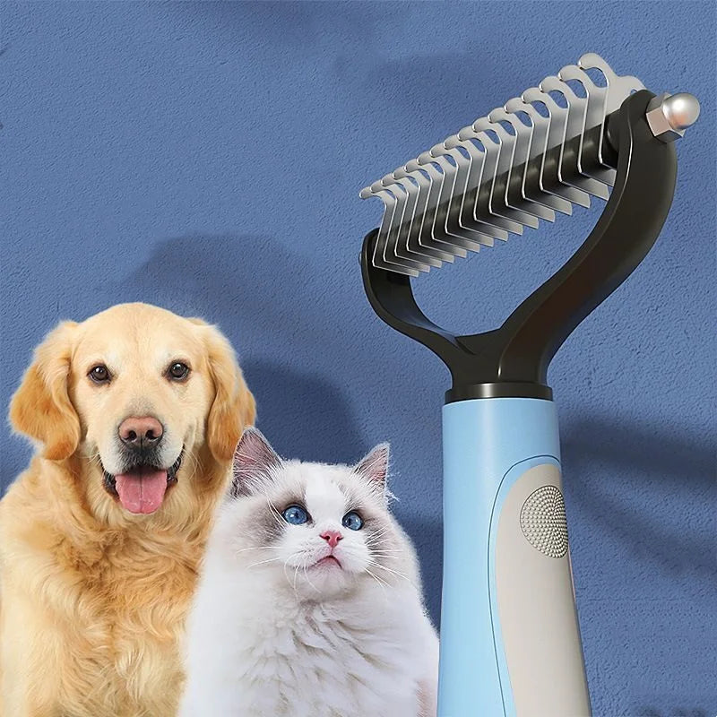 Dog Brush Double-Sided Hair Removal Comb And Hair Removal Tool Used To Remove Mats And Tangles The Best Pet Grooming Brush
