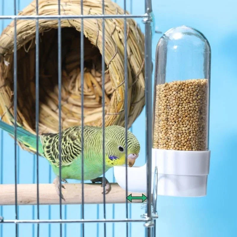 Hanging Pet Bird Feeder Water Dispenser for Parrots Squirrels