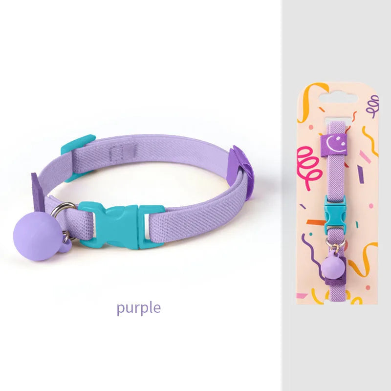 Elastic Adjustable Cat Collar Small Dog Decoration Pet