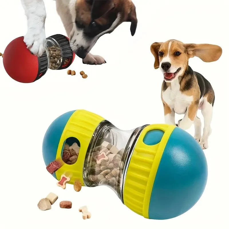 Interactive Dog Snack Dispenser Toy Slow Feeder Plastic Pet Toy