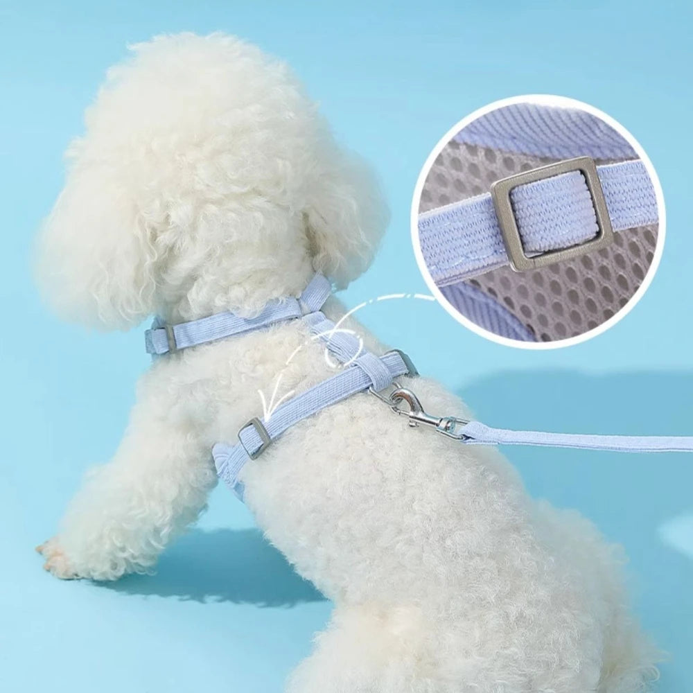 Dog Harness Leash Set Heavy Duty Metal Buckle No Pull Reflective Large XL