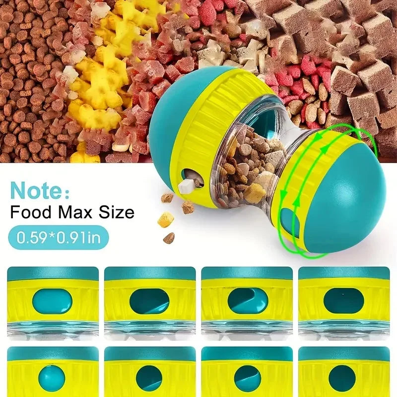 Interactive Dog Snack Dispenser Toy Slow Feeder Plastic Pet Toy