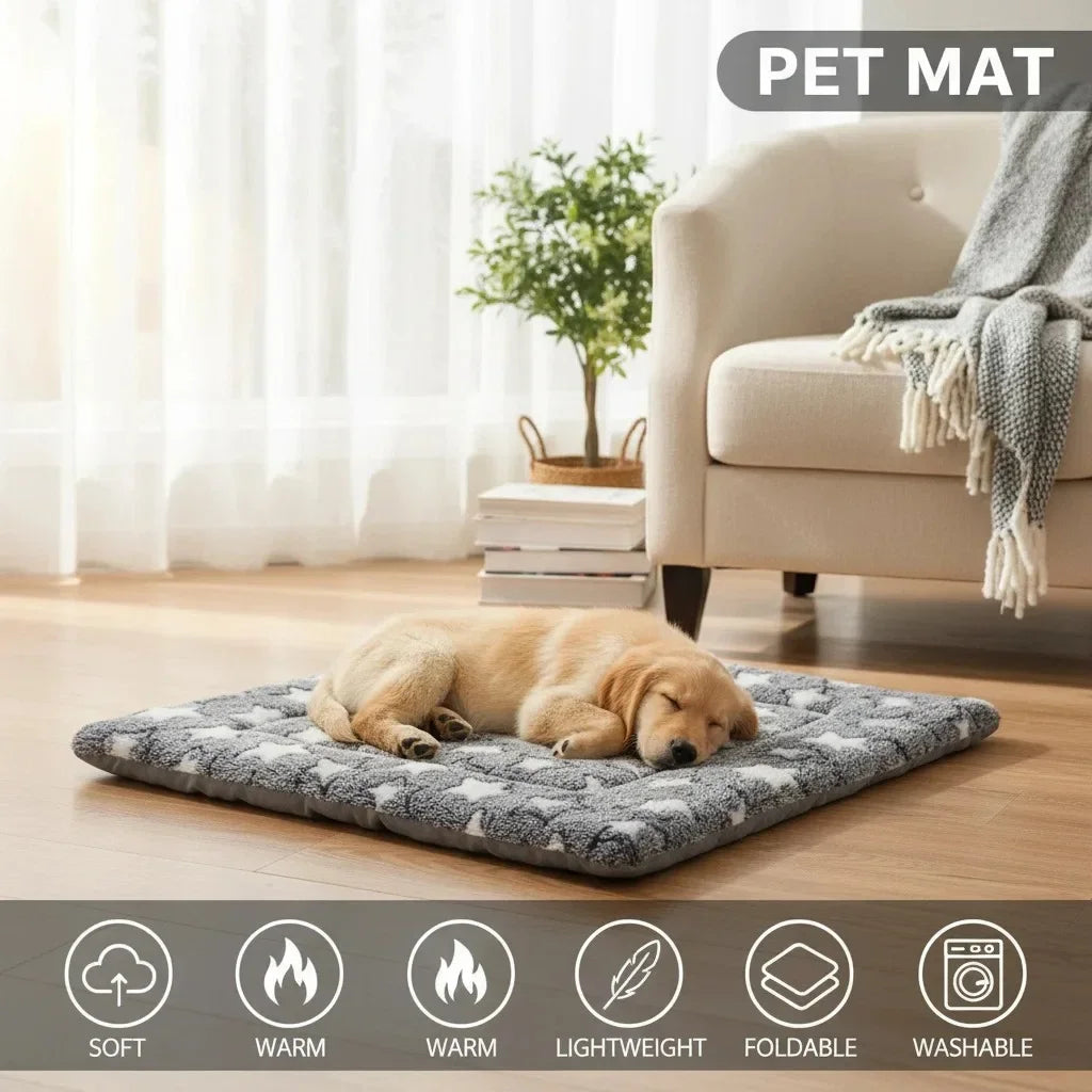 Plush Washable Pet Blanket Sofa Bed Mat for Travel
