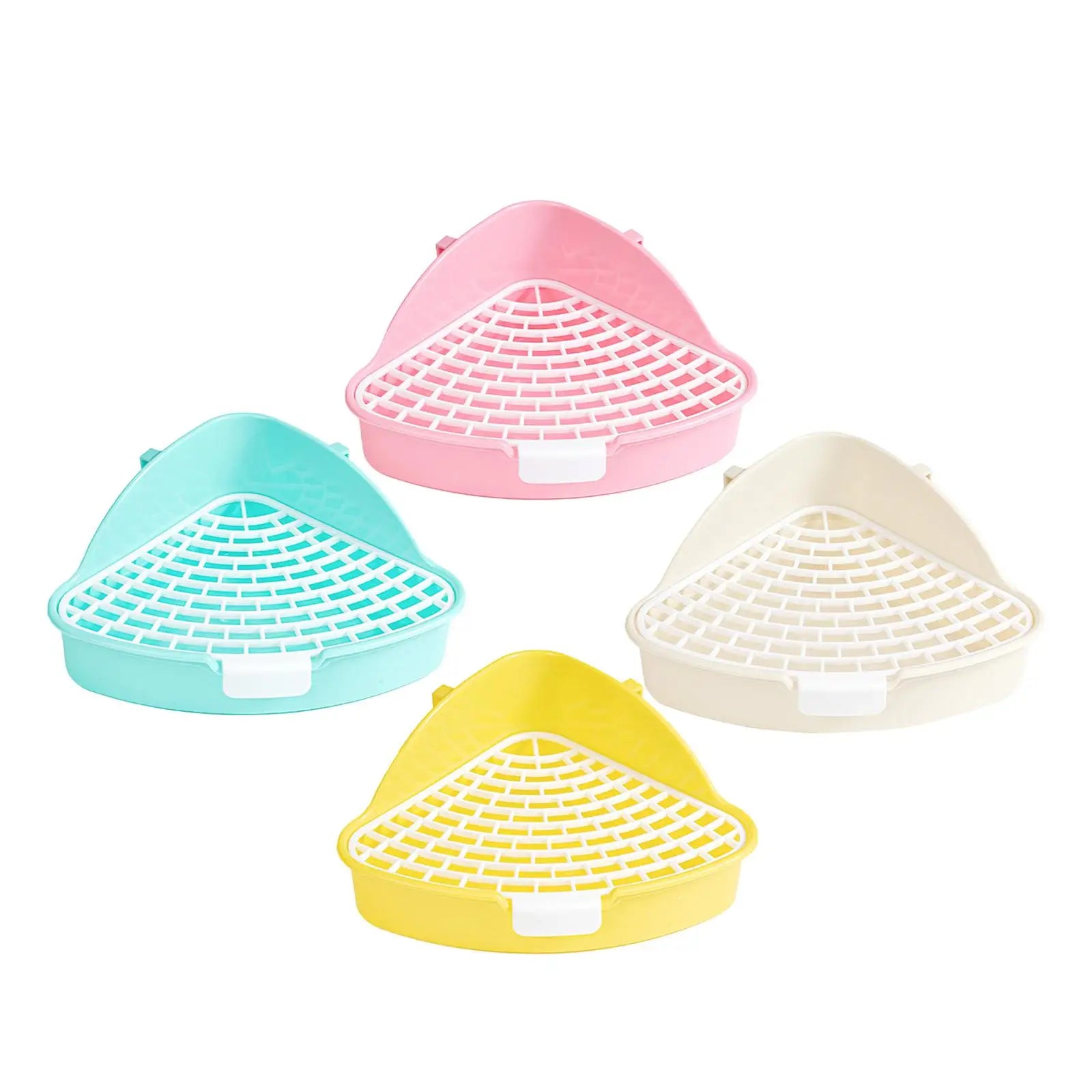 Small Animal Litter Pan for Rabbits Hamsters Chinchillas Ferrets