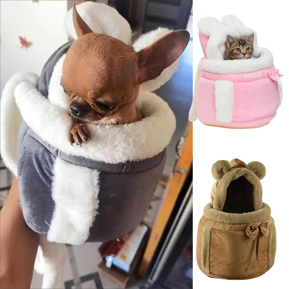 Winter Warm Small Dog Carrier Backpack for Travel