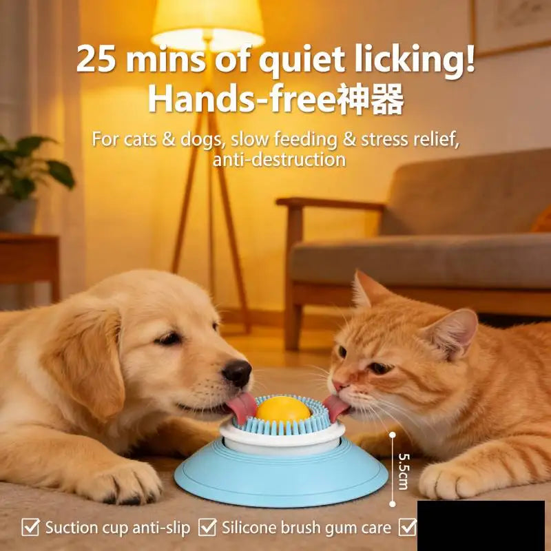 Non-Slip Lick Feeder Bowl Oral Stimulation Anxiety Relief Pets