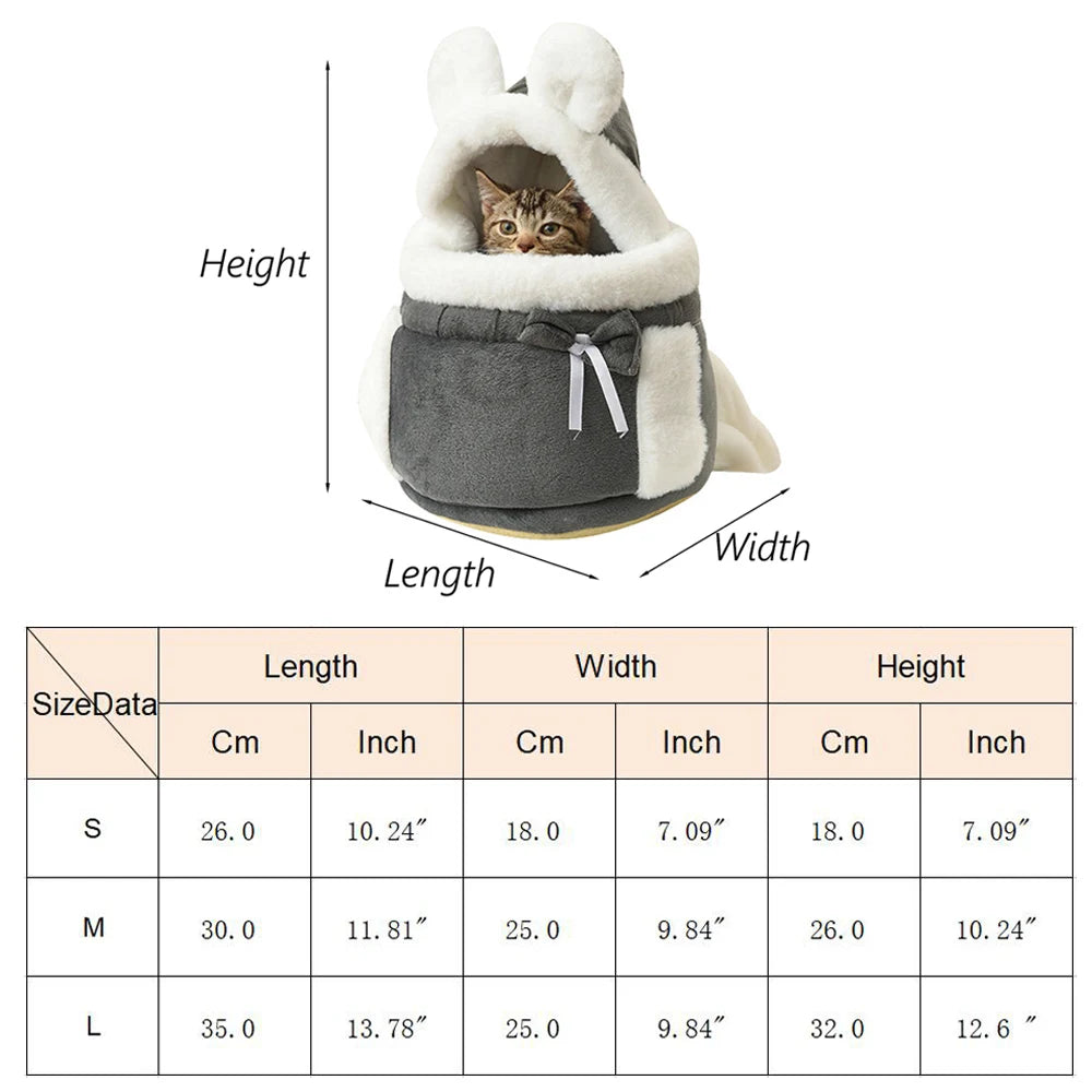 Winter Warm Small Dog Carrier Backpack for Travel