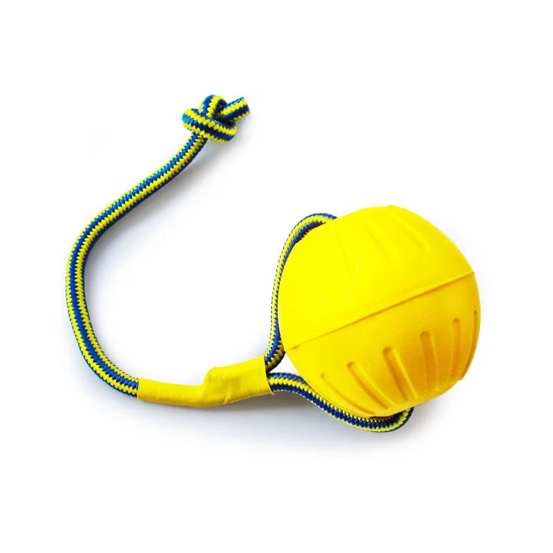 EVA Dog Chew Ball Rope Toy Outdoor Floating Summer Fun