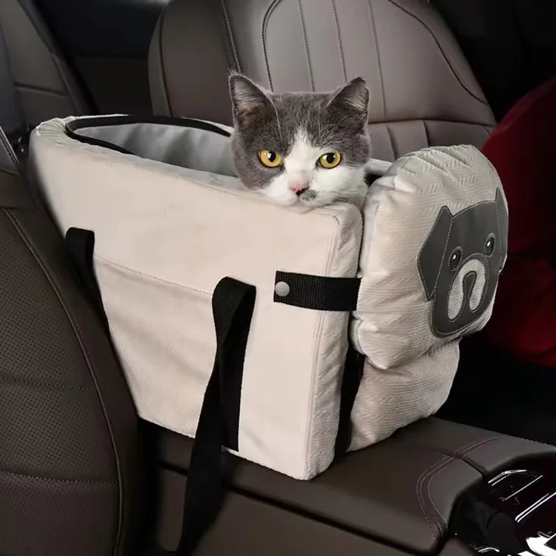 Pet Carrier Backpack Car Seat Travel Bag Dogs Cats Safety Portable