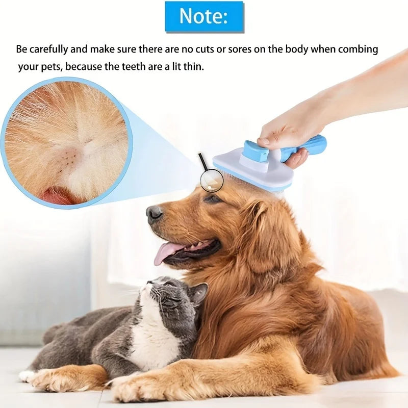 Deshedding Comb Pet Hair Remover Brush Long Hair Dogs Cats