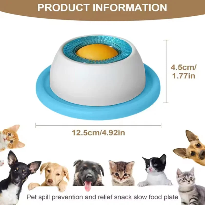 Anti-Overturning Pet Licking & Puzzle Toy for Cats & Dogs