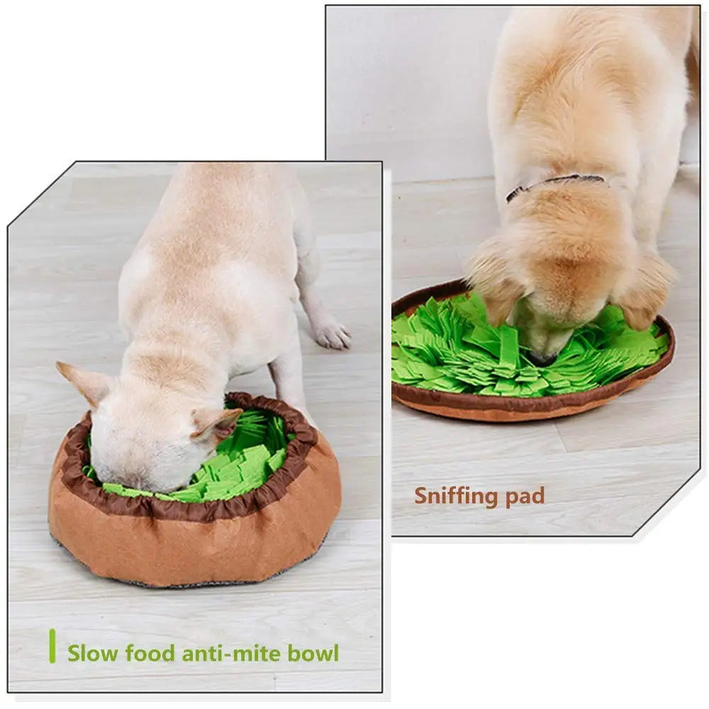 Pet Snuffle Mat for Dogs & Cats — Interactive Foraging Bowl