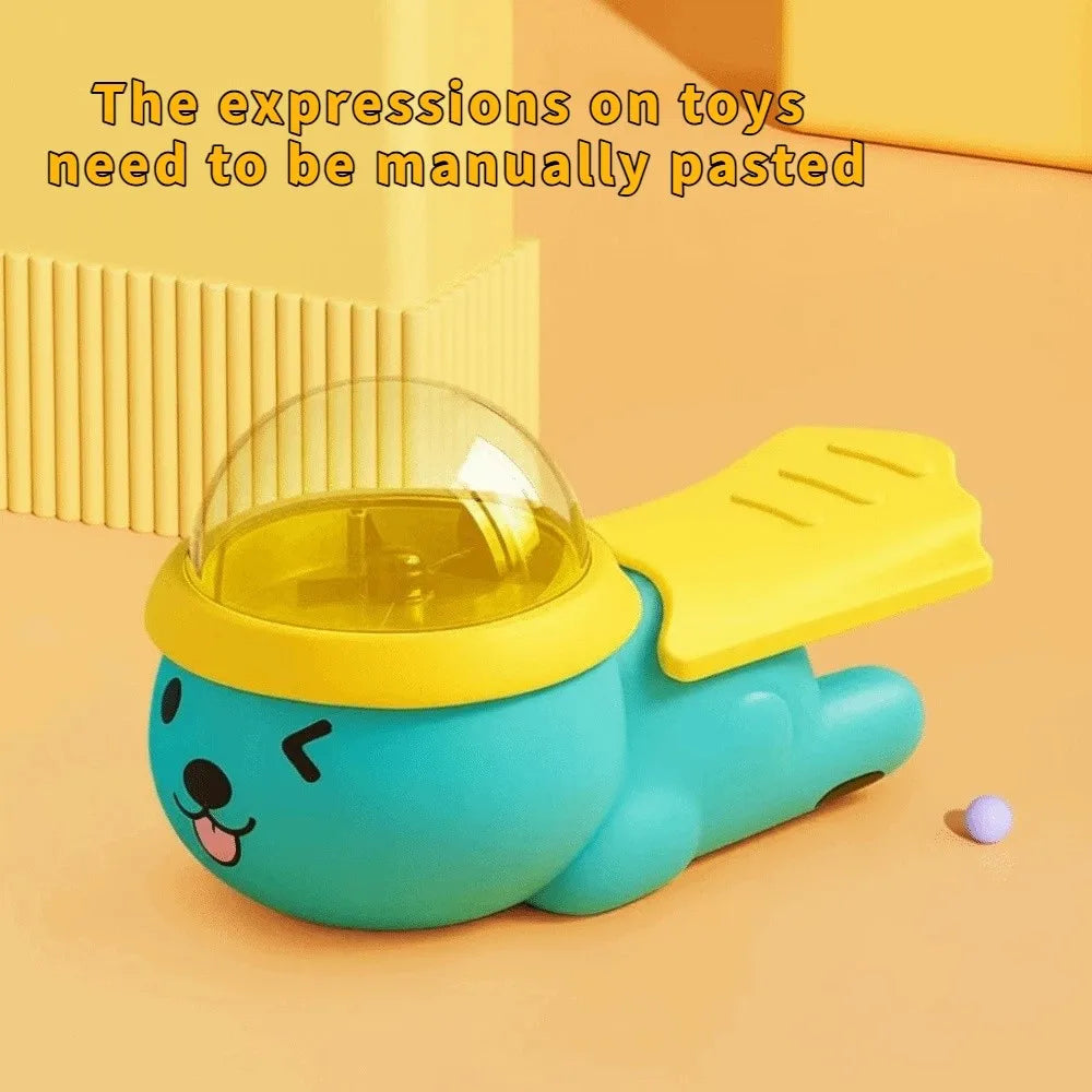 Colorful Rotating Cartoon Dog Puzzle Slow Feeder Interactive Bowl