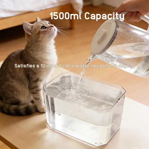 1.5L Cat Water Fountain Auto Filter USB | Live Circulation USA