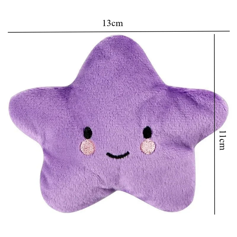 Cute Squeaky Plush Pentagram Toy for Dogs and Cats
