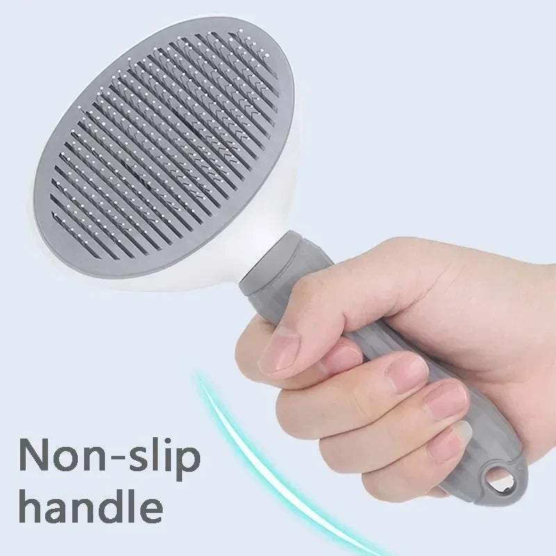 Dematting Grooming Brush Self-Cleaning for Pets