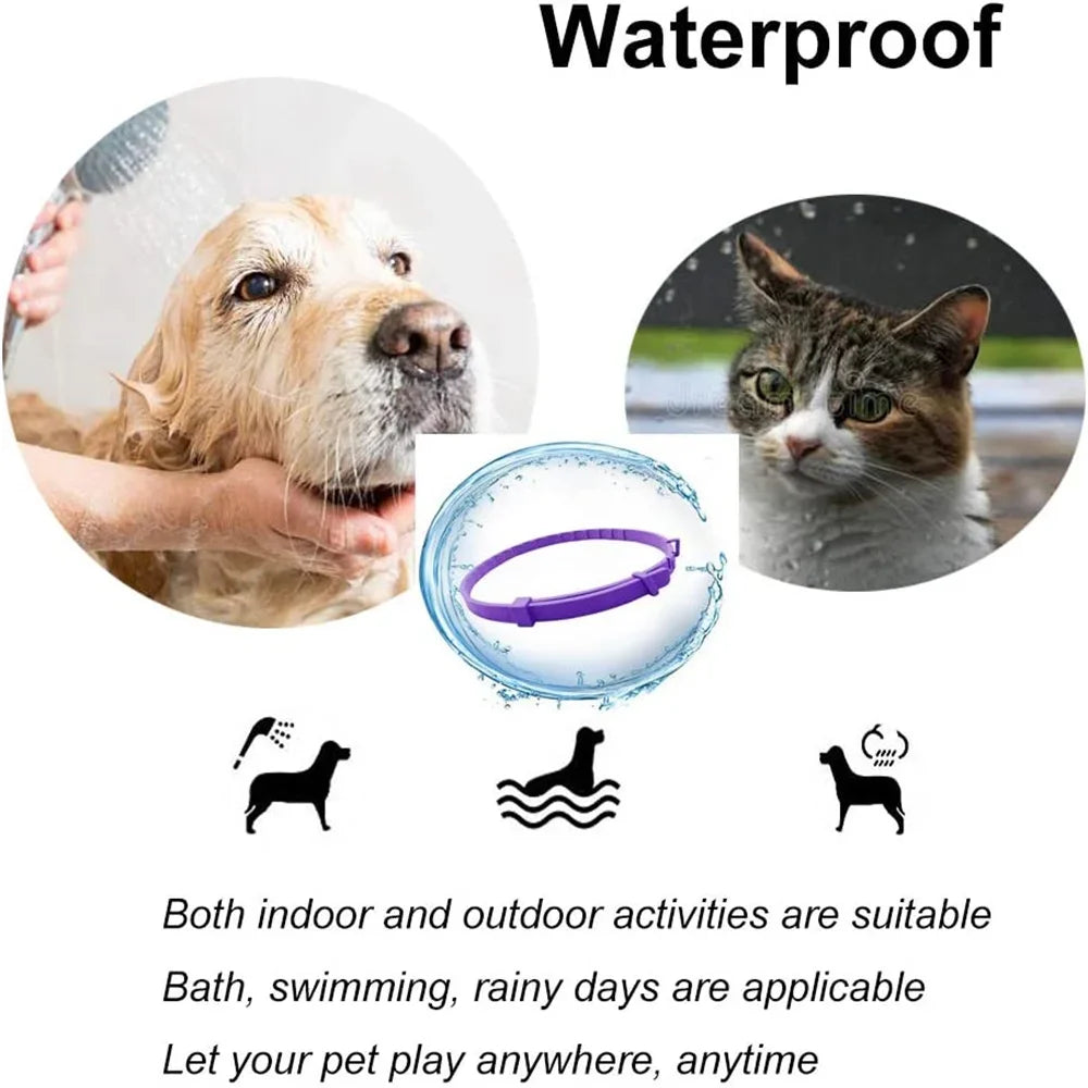 Pet Calming Collar Anxiety Pheromone Cats Dogs Adjustable
