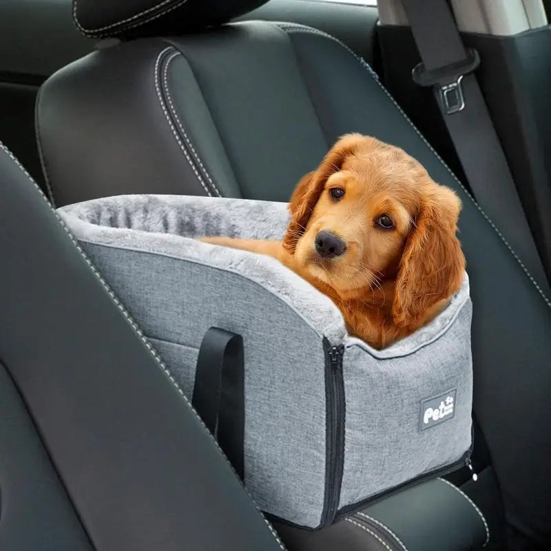 Portable Pet Dog Car Seat Central Control Nonslip Kennel Bed Cozy Safe