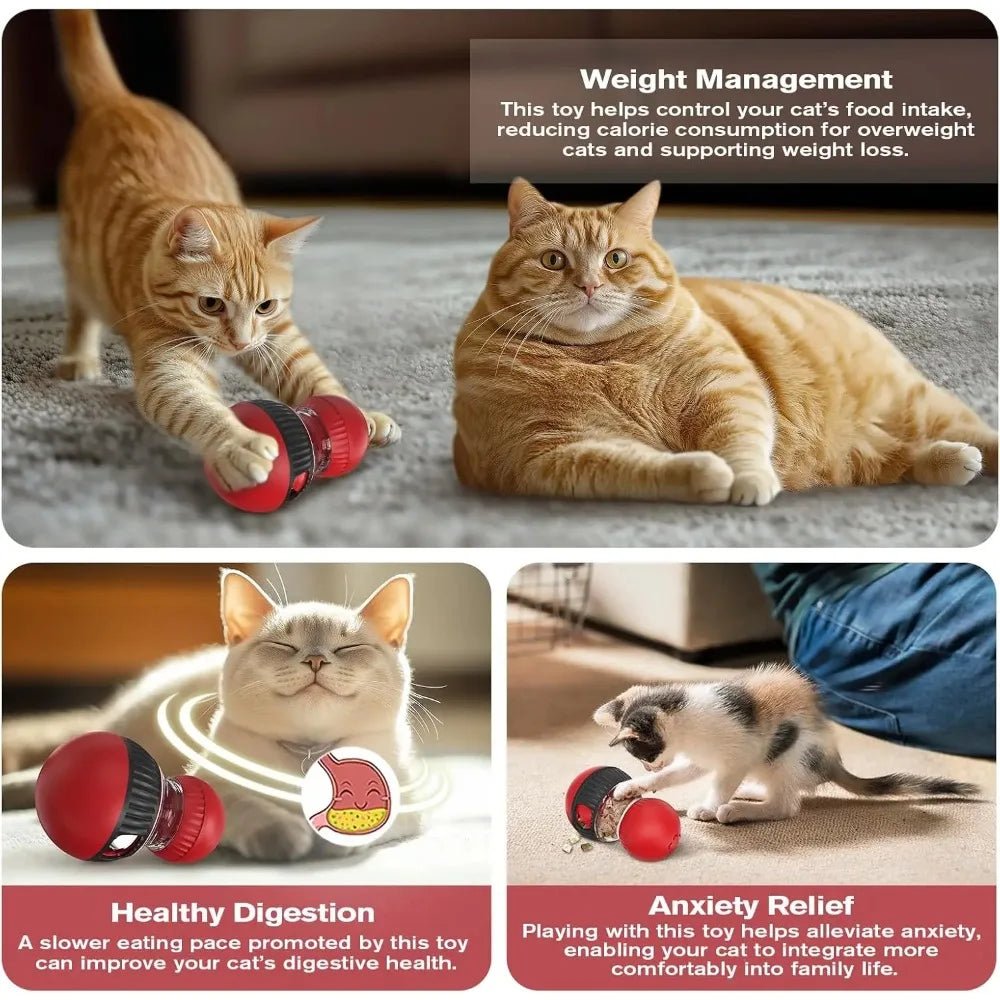 Rotating Puzzle Feeder for Cats & Dogs