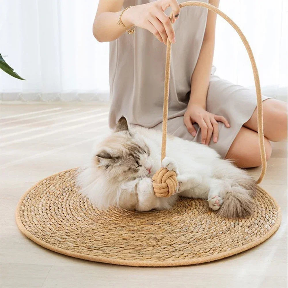 Rattan Cat Scratcher Mat