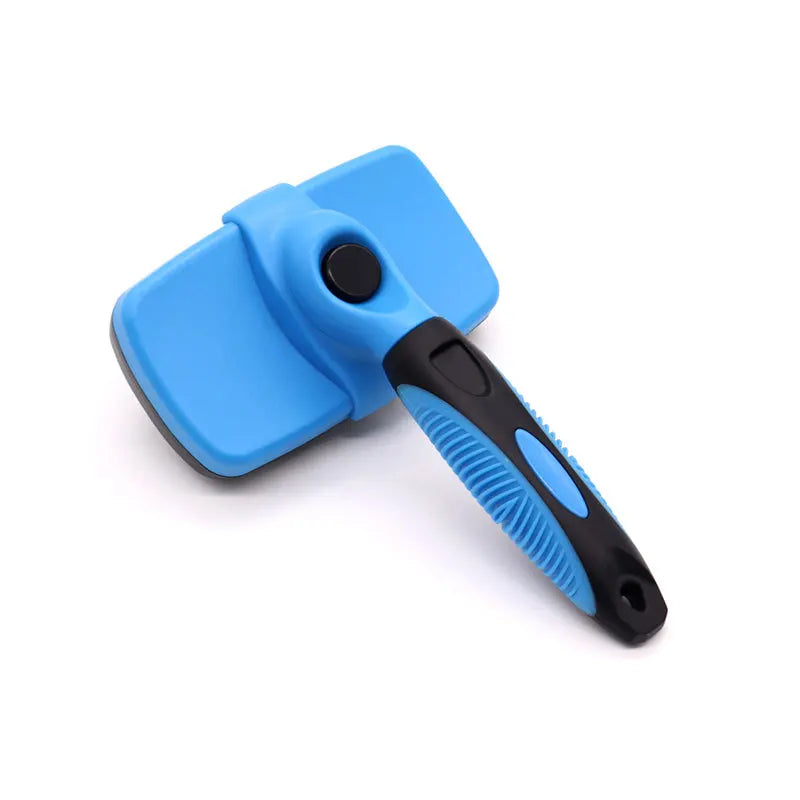 One-Click Self-Cleaning Slicker Brush for Dog and Cat Grooming