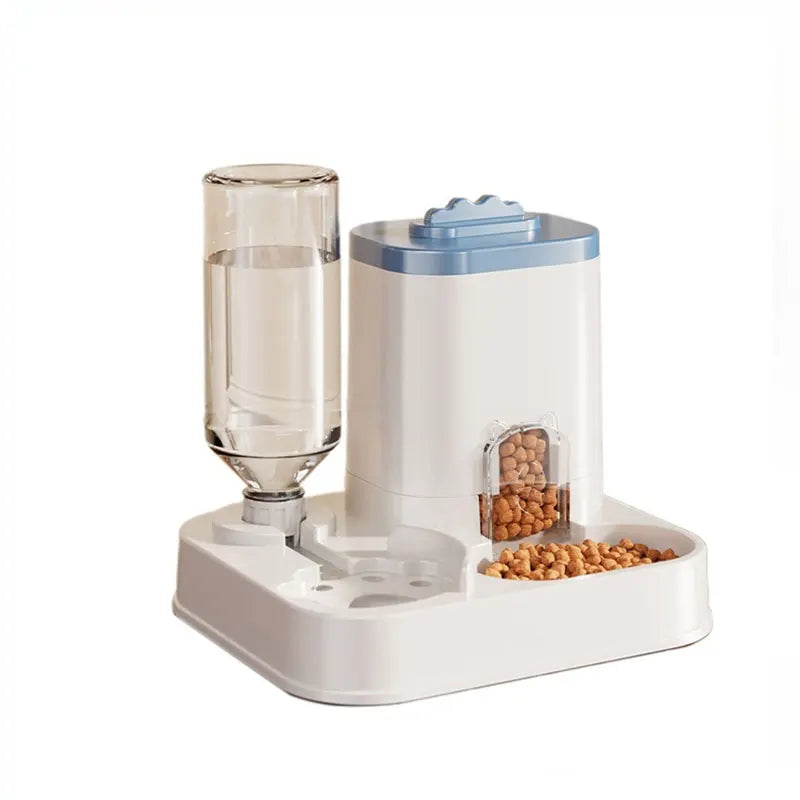 Gravity Auto Pet Feeder Water Dispenser Bowl Cats Dogs