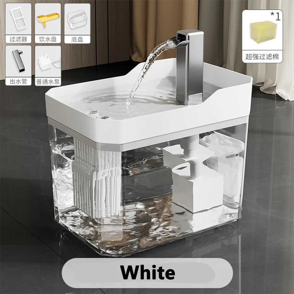 1.5L Cat Water Fountain Auto Filter USB | Live Circulation USA