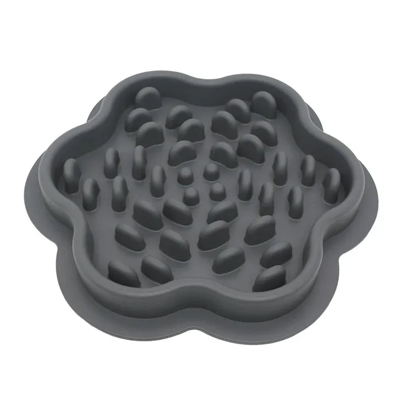 Non-Slip Silicone Mat Dog Cat Bowl Anti-Gulping Food Dispenser