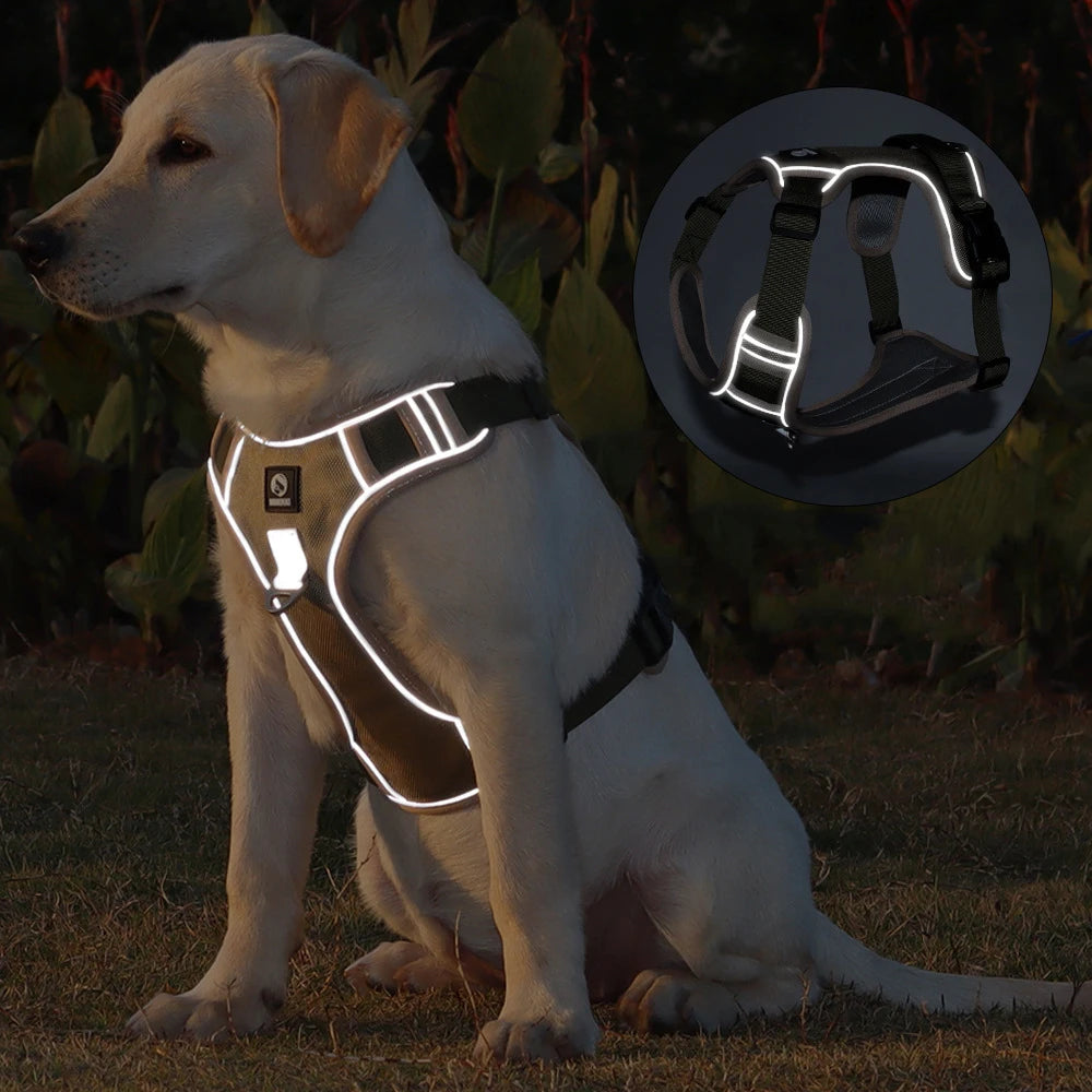 Dog Harness Tactical Molle Vest Military Working K9 Police Training Large Dogs