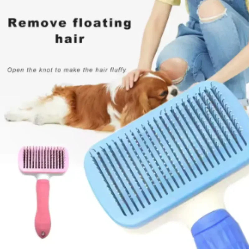 Long Hair Grooming Comb Pet Hair Remover Brush Dogs Cats