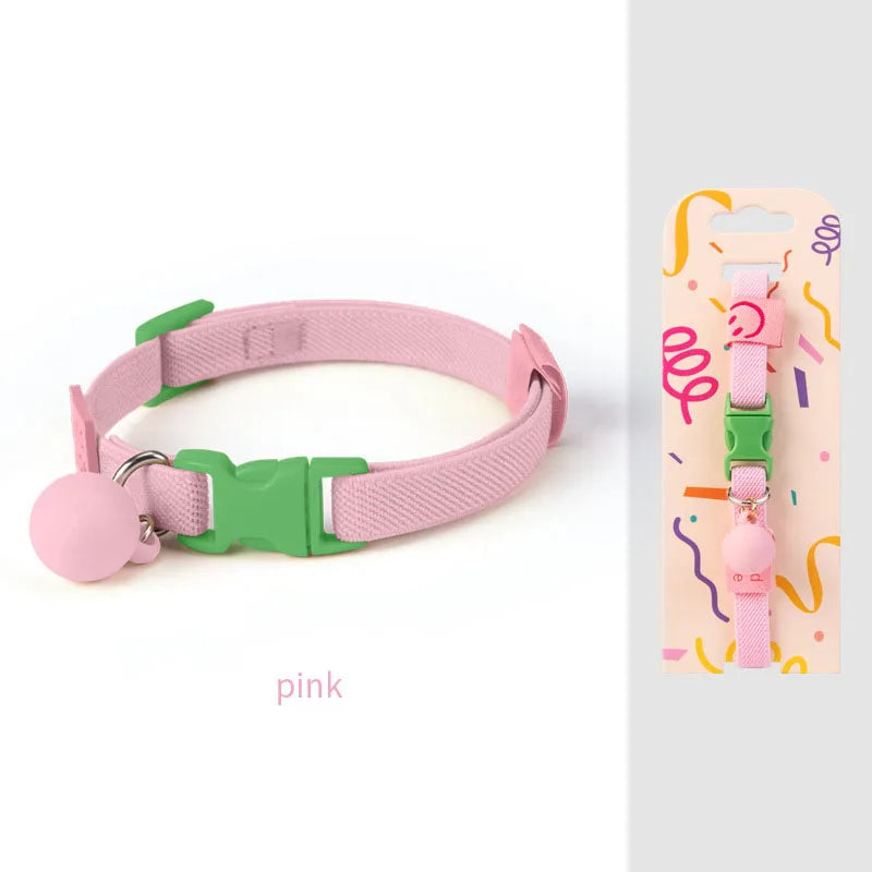 Elastic Adjustable Cat Collar Small Dog Decoration Pet