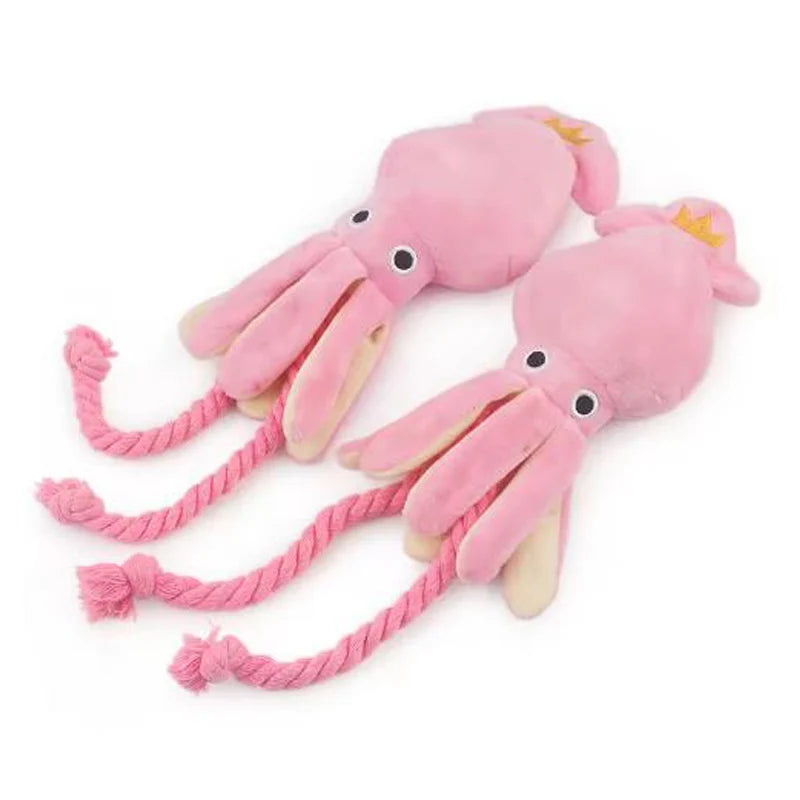 Interactive Cotton Rope Octopus Chew Toy for Dogs & Cats