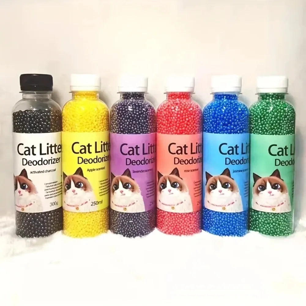 Cat Litter Deodorant Beads 6 Flavors Odor Absorbing Deodorizer
