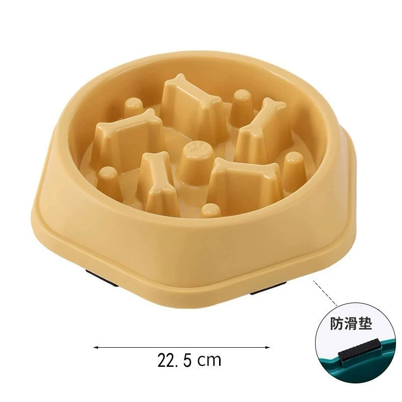 Anti-Choke Slow Feeder Dog Bowl Non-Slip Puzzle Dish Puppies