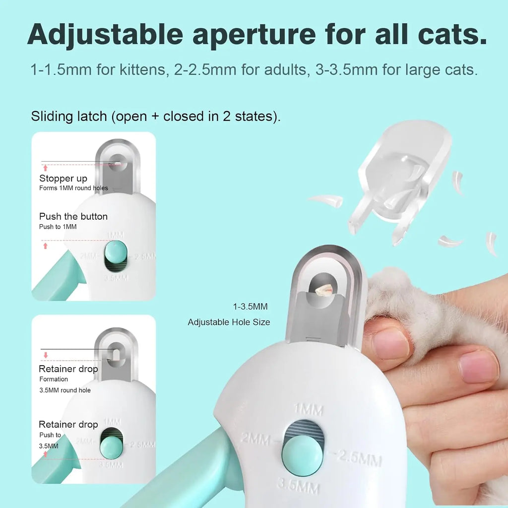 Adjustable Hole Pet Nail Trimmer for Small Large Dogs